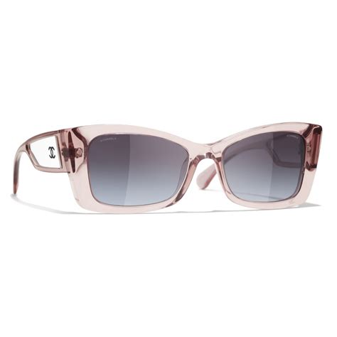 pink chanel eyeglasses|Chanel sunglasses with clear sides.